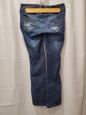 Pull&Bear Vintage Dark Blue Women's Straight-Leg Jeans